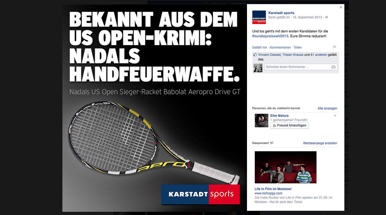 Karstadt Sport Facebook – 4