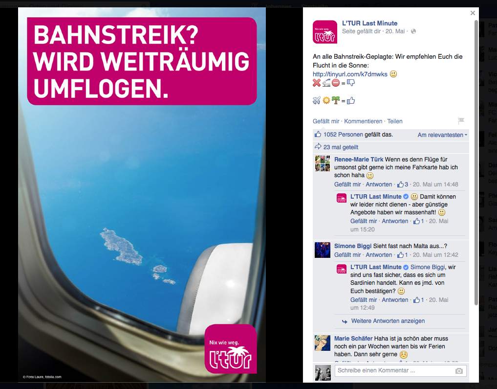 L'TUR Facebook – 2