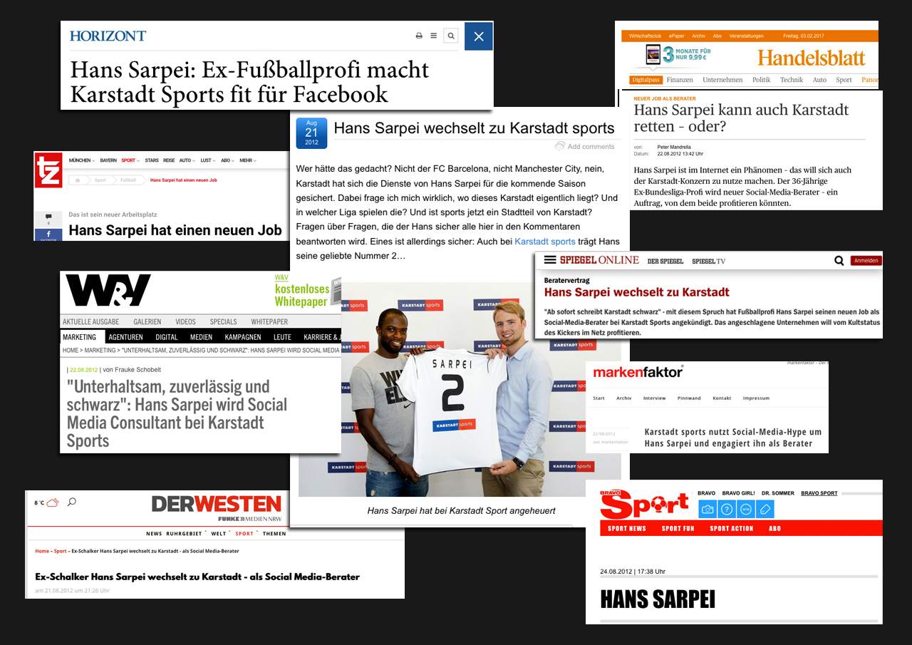Hans Sarpei für Karstadt sports – 1